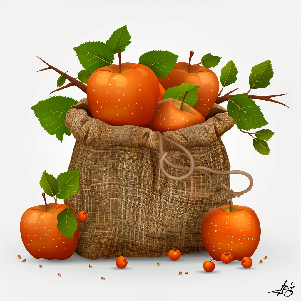 Literal Related: Bag of apples